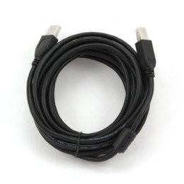 Kabel USB 2.0 typu AB AM-BM 4,5m FERRYT czarny