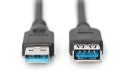 Kabel przedłużający USB 3.1 Gen.1 SuperSpeed 5Gbps Typ USB A/USB A M/Ż czarny 1,8m