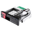 Kieszeń na HDD - Rack Panel 2xUSB 3.0 SATA3 3,5" + 2,5",czarna