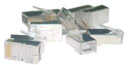 Wtyk RJ45 ekranowany kat.6 uniwersalny drut/linka 8P8C 100szt