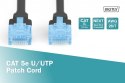 Patch cord U/UTP kat.5e PVC 10m Czarny