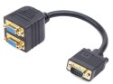 Adapter VGA(M)->2xVGA(F) 20cm