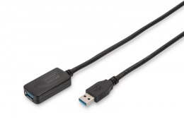 Kabel przedłużający USB 3.0 SuperSpeed Typ USB A/USB A M/Ż aktywny, czarny 5m