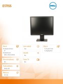 Monitor E1715S 17 cali LCD TN (1280x1024)/5:4/VGA/DP/3Y PPG