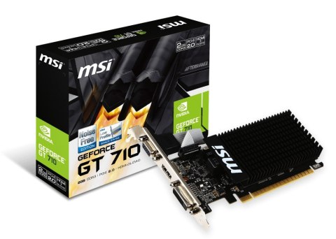 Karta graficzna GeForce GT 710 2GB DDR3 64BIT DVI/D-SUB/HDMI