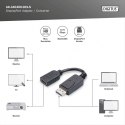 Kabel adapter Displayport z zatrzaskiem 1080p 60Hz FHD Typ DP/HDMI A M/Ż czarny 0,15m