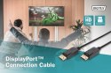 Kabel połączeniowy DisplayPort z zatrzaskami 1080p 60Hz FHD Typ DP/DP M/M czarny 15m