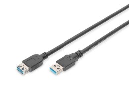 Kabel przedłużający USB 3.1 Gen.1 SuperSpeed 5Gbps Typ USB A/USB A M/Ż 3m Czarny