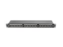 Patch Panel 24 Port 1U Kat.6 czarny ekranowany