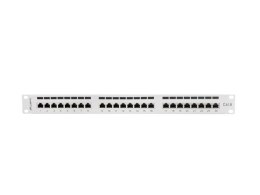 Patch Panel 24 Port 1U Kat.6 szary ekranowany