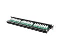 Patch Panel 48 Port 1U Kat.5E czarny