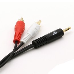 Kabel 3,5mm Mini Jack - 2x RCA M/M (chinch) 2,5m