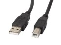 Kabel USB 2.0 AM-BM 5M Ferryt czarny