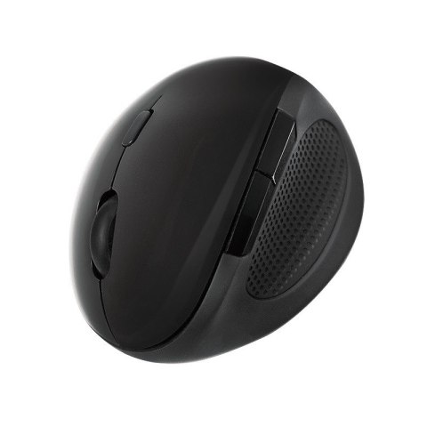 Radiowa mysz optyczna 2.4GHz 1600dpi czarna ergonomiczna Radiowa mysz optyczna 2.4GHz 1600dpi czarna ergonomiczna