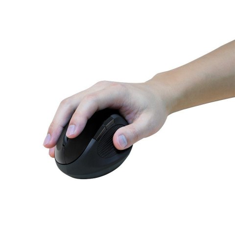 Radiowa mysz optyczna 2.4GHz 1600dpi czarna ergonomiczna Radiowa mysz optyczna 2.4GHz 1600dpi czarna ergonomiczna