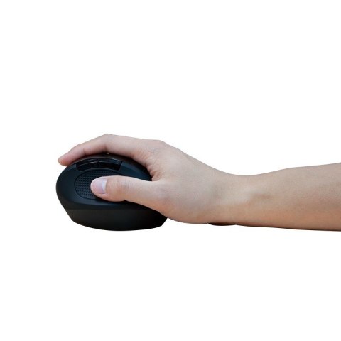 Radiowa mysz optyczna 2.4GHz 1600dpi czarna ergonomiczna Radiowa mysz optyczna 2.4GHz 1600dpi czarna ergonomiczna