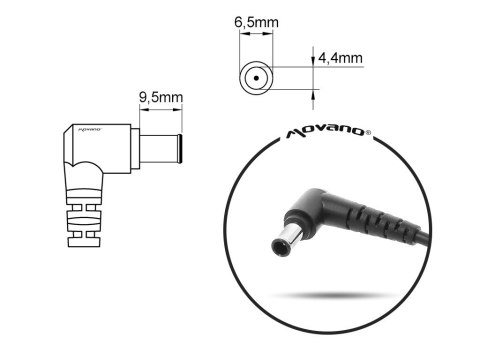 Ładowarka/zasilacz 19.5v 4.7a (6.5x4.4 pin) - sony 80W Ładowarka/zasilacz 19.5v 4.7a (6.5x4.4 pin) - sony 80W