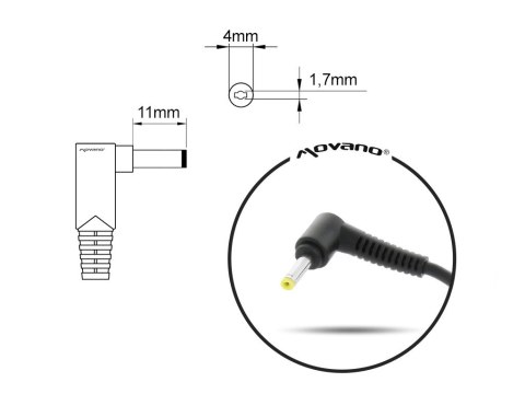 Ładowarka/zasilacz 20v 2.25a (4.0x1.7) - lenovo 45W Ładowarka/zasilacz 20v 2.25a (4.0x1.7) - lenovo 45W