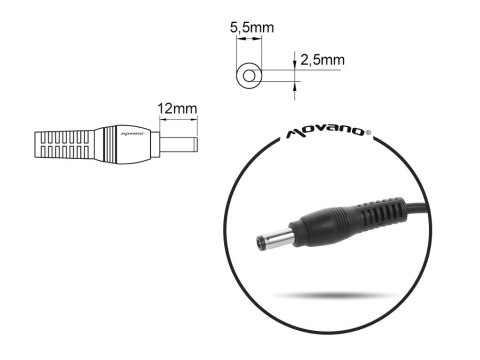Ładowarka/zasilacz 20v 3.25a (5.5x2.5) - fujitsu, maxdata 65W Ładowarka/zasilacz 20v 3.25a (5.5x2.5) - fujitsu, maxdata 65W