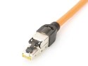 Wtyk modularny RJ45 kat.6A, PoE+, 10GbE, STP, ekranowany, metalowy, beznarzędziowy, AWG 27-22, zaślepka