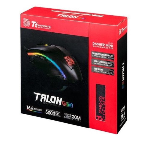 Myszka + podkładka Tt eSports Talon Elite RGB Gaming Gear Combo Myszka + podkładka Tt eSports Talon Elite RGB Gaming Gear Combo