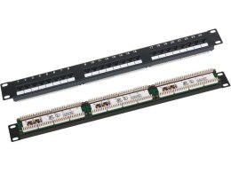 Patchpanel UTP kat.6 19 cali 1U 24xRJ45 LSA