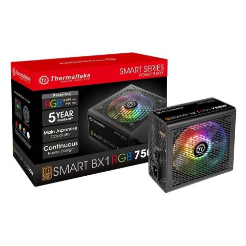 Zasilacz Smart BX1 RGB 750W (80+ Bronze 230V EU, 4xPEG, 120mm, Single Rail Zasilacz Smart BX1 RGB 750W (80+ Bronze 230V EU, 4xPEG, 120mm, Single Rail