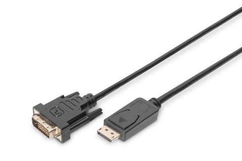 Kabel DisplayPort z zatrzaskiem 1080p 60Hz FHD Typ DP/DVI-D (24+1) M/M 2m