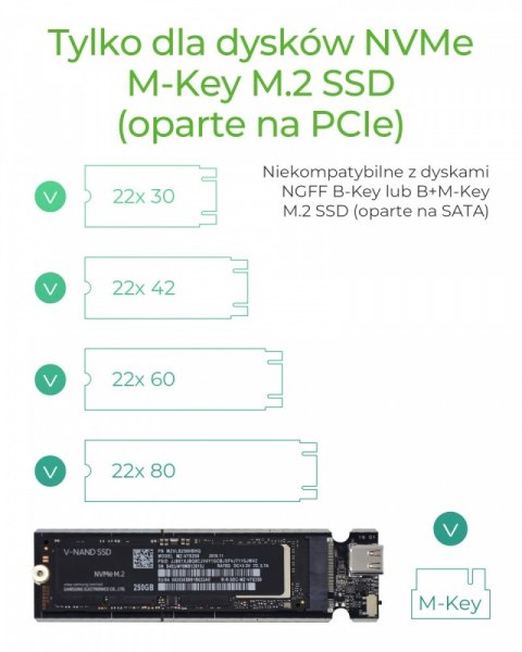 Obudowa IB-1817M-C31 M.2 NVMe SSD Obudowa IB-1817M-C31 M.2 NVMe SSD