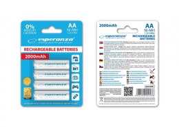 Akumulatory NI-MH AA 2000mAh 4szt. białe