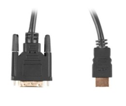 Kabel HDMI(M)-DVI-D(M) DUAL LINK 1.8 M czarny