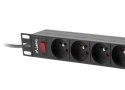 Listwa zasilająca rack PDU 19 cali 1U 16A 9X 230V PL 3m czarny