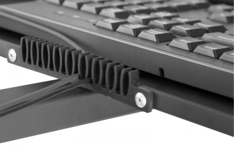 Mobilne stanowisko pracy z uchwytem na monitor, klawiaturę/mysz i komputer PC - z elastyczną regulacją wysokości Mobilne stanowisko pracy z uchwytem na monitor, klawiaturę/mysz i komputer PC - z elastyczną regulacją wysokości