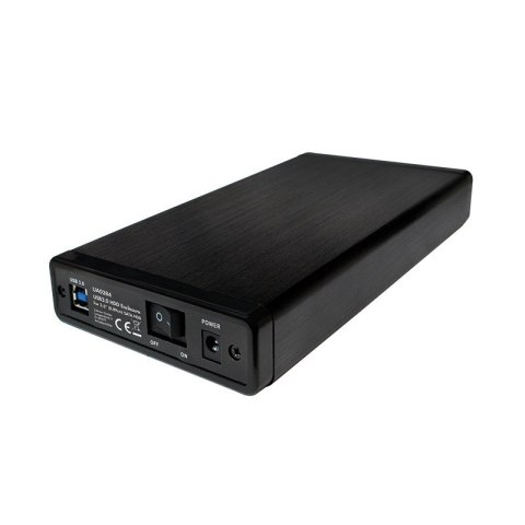 Zewnętrzna obudowa HDD 3.5 cala, SATA, USB3.0, Czarna Aluminiowa Zewnętrzna obudowa HDD 3.5 cala, SATA, USB3.0, Czarna Aluminiowa