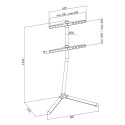 Stojak pod telewizor z podstawą V Czarny