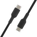 Kabel Braided USB-C USB-C 1m czarny