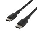 Kabel Braided USB-C USB-C 1m czarny