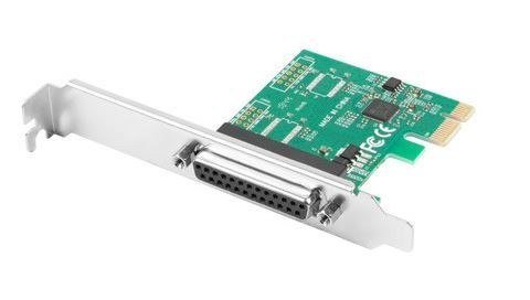 Karta PCI EXPRESS LPT (DB25) X1 LANBERG + ŚLEDŹ LOW PROFILE