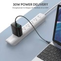 PA-D1 ładowarka sieciowa 2xUSB Power Delivery (1xUSB A+1xUSB C) 5.4A 30W Dynamic Detect