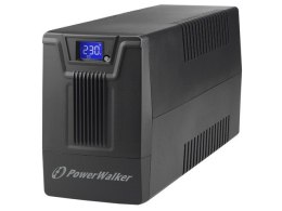 Zasilacz awaryjny UPS POWERWALKER LINE-INTERACTIVE 600VA SCL 2XSCHUKO 230V, RJ11/ 45 IN/OUT, USB, LCD