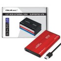 Obudowa na dysk HDD/SSD 2.5 cala SATA3 | USB 3.0 | Czerwona