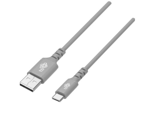 Kabel USB-USB C 1m silikonowy szary Quick Charge Kabel USB-USB C 1m silikonowy szary Quick Charge