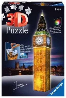 Puzzle 216 elementów 3D Big Ben Nocą