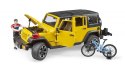 Jeep Wrangler Rubicon z rowerem i figurką