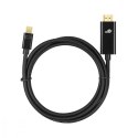 Kabel HDMI - mini DisplayPort 1,8 m 4k 30Hz czarny