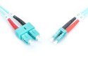 Patchcord światłowodowy FO LC-SC MM 50/125 OM3 duplex LSOH 2m