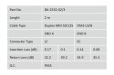 Patchcord światłowodowy FO LC-SC MM 50/125 OM3 duplex LSOH 2m