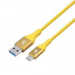 Kabel USB 3.0 - USB C 2m PREMIUM 3A żółty TPE