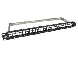 Patch panel pusty 24 porty 1U modularny