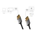 Kabel DisplayPort 4K/60 Hz,DP/M do DP/M aluminiowy 1m